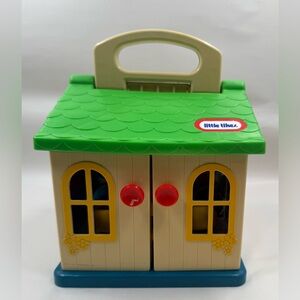 Vintage Little Tikes Toddler Tots House Car Dump Truck 9 People Bed Family 1985